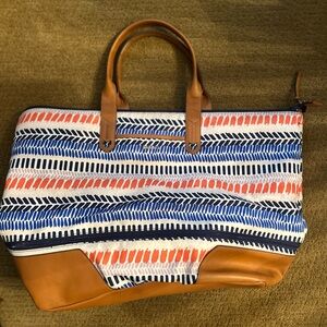 Stella & Dot Multicolor Expandable Weekend Getaway Tote